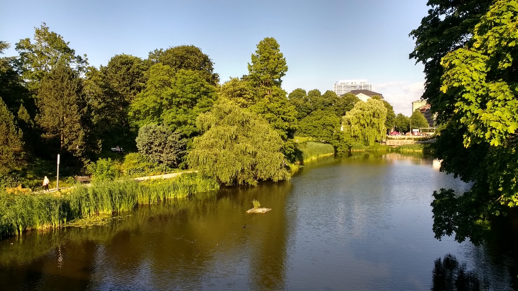 Le parc Planten un Blomen en centre ville
