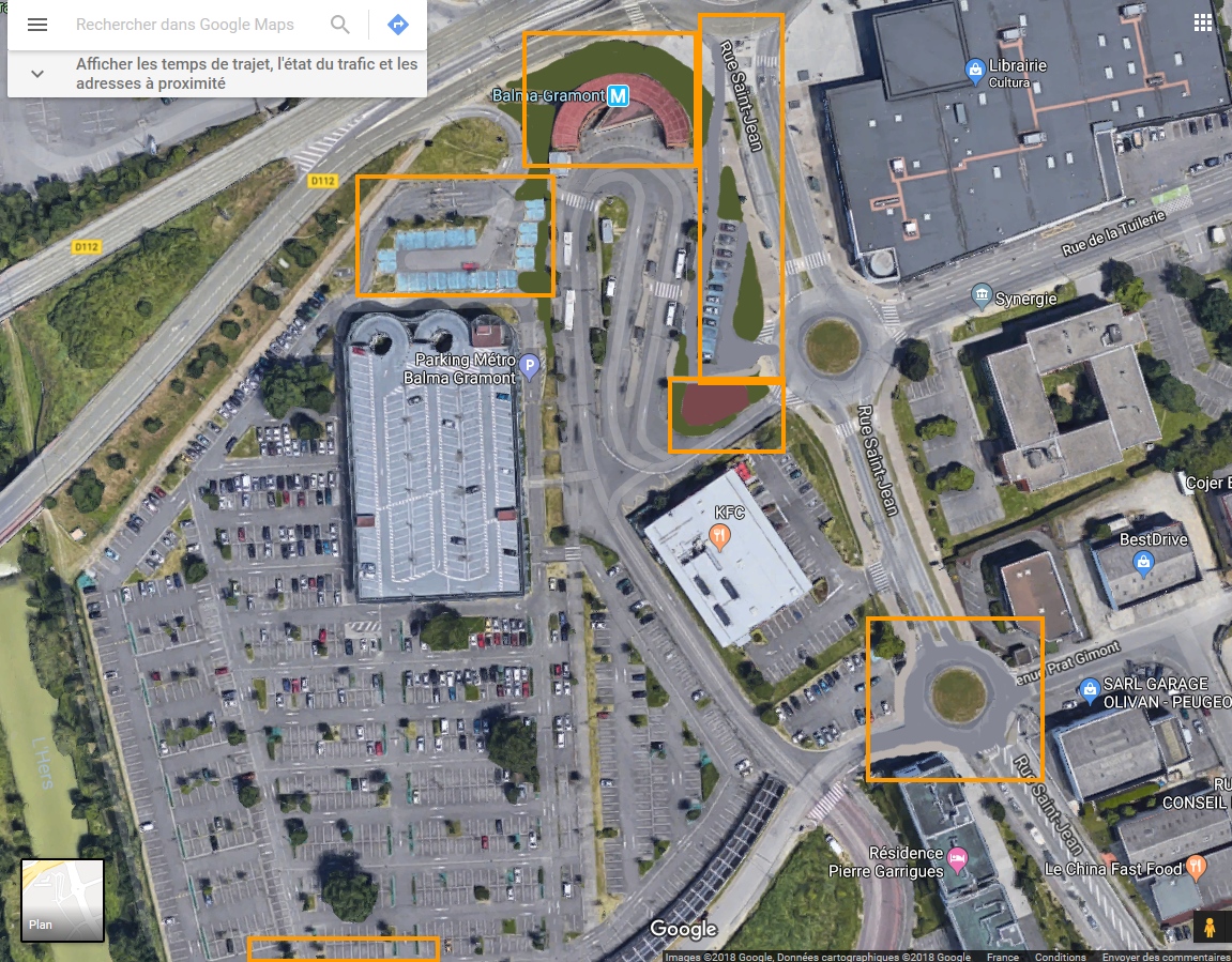 Balma-Gramont : proposition de zones à réaménager