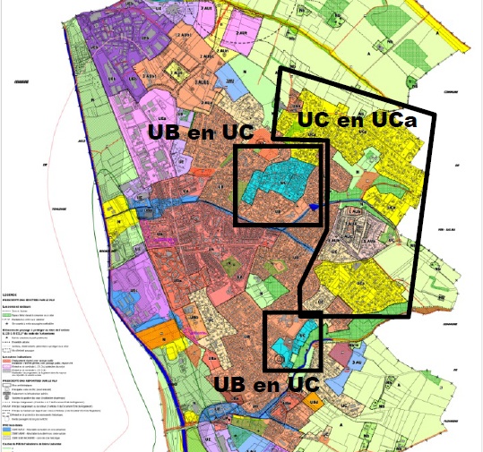 Projet d'évolution du zonage sur les coteaux