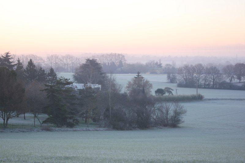 Lever de soleil sur Lasbordes
