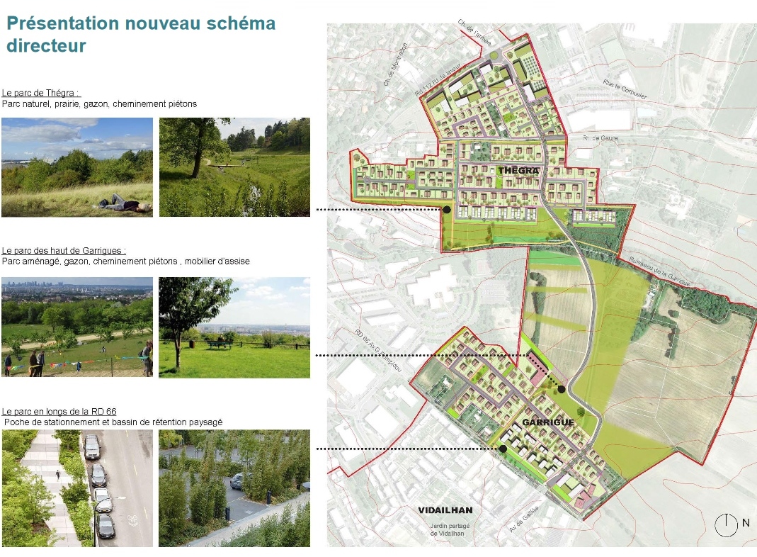 Le projet présenté par la Mairie en réunion publique avec ses deux quartiers pavillonnaires.