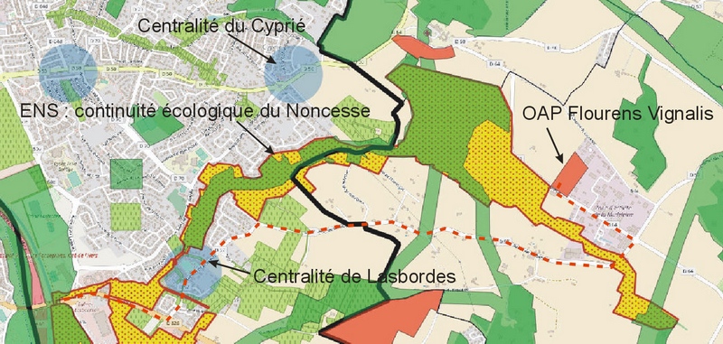 Carte de situation du parcours des camions