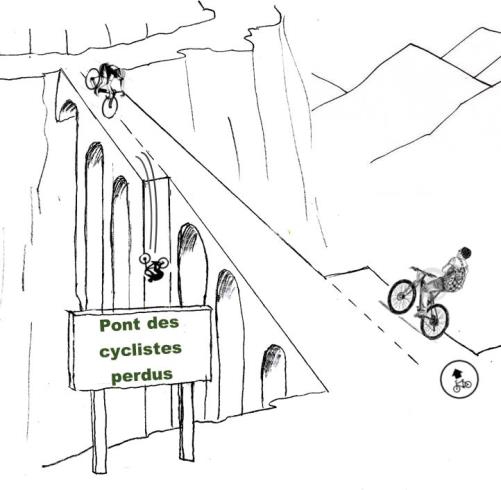 Als Cambiots : un aménagement tout neuf et complètement absurde (dessin d'après Reiser).